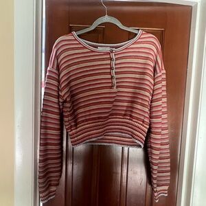 multicolor beachy sweater